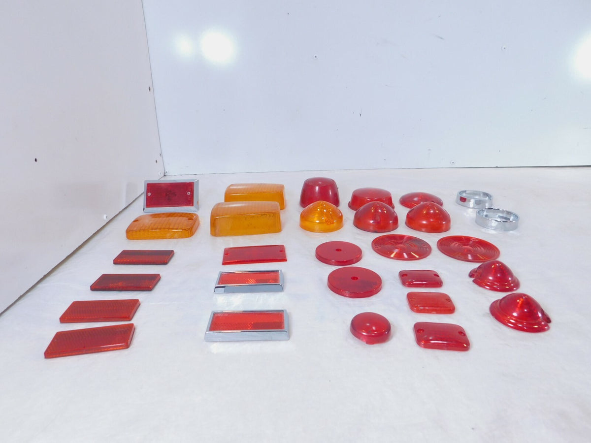 Lot Harley Davidson Motorcycle Boat Trailer Turn Signal Brake Light Lamp Lenses - C3 Cycle
