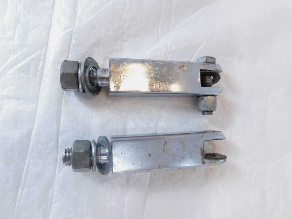 Harley EVO FXR EVO Dyna Chrome Front Highway Footpeg Peg Mount Clevis Brackets - C3 Cycle