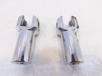Pair Chrome Harley Davidson Softail Passenger Footpeg Peg Bracket Mount Supports - C3 Cycle
