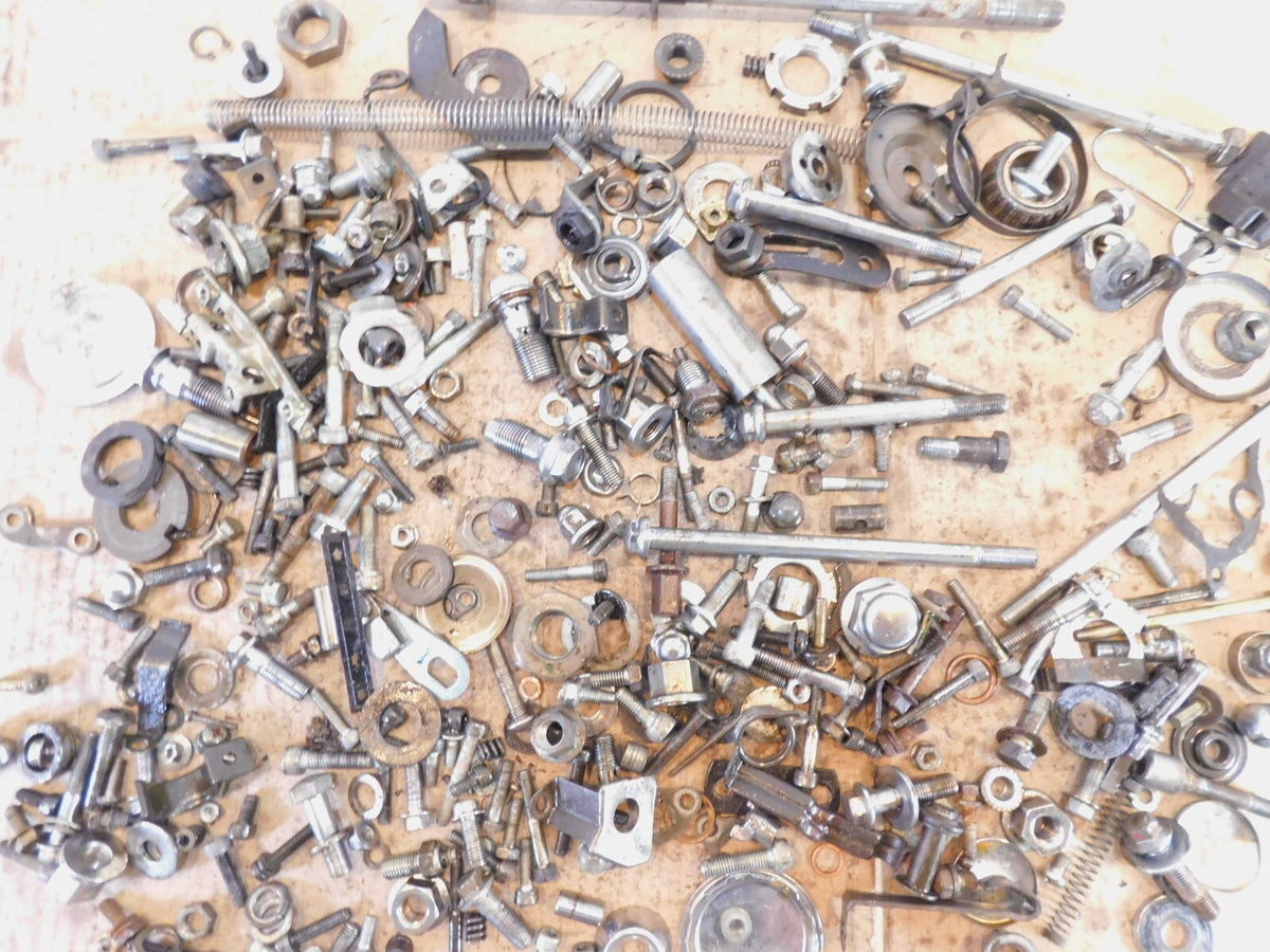 1989 89 Yamaha Virago 1100 XV1100 Misc Nut Bolt Bracket Hardware Parts Box Lot - C3 Cycle