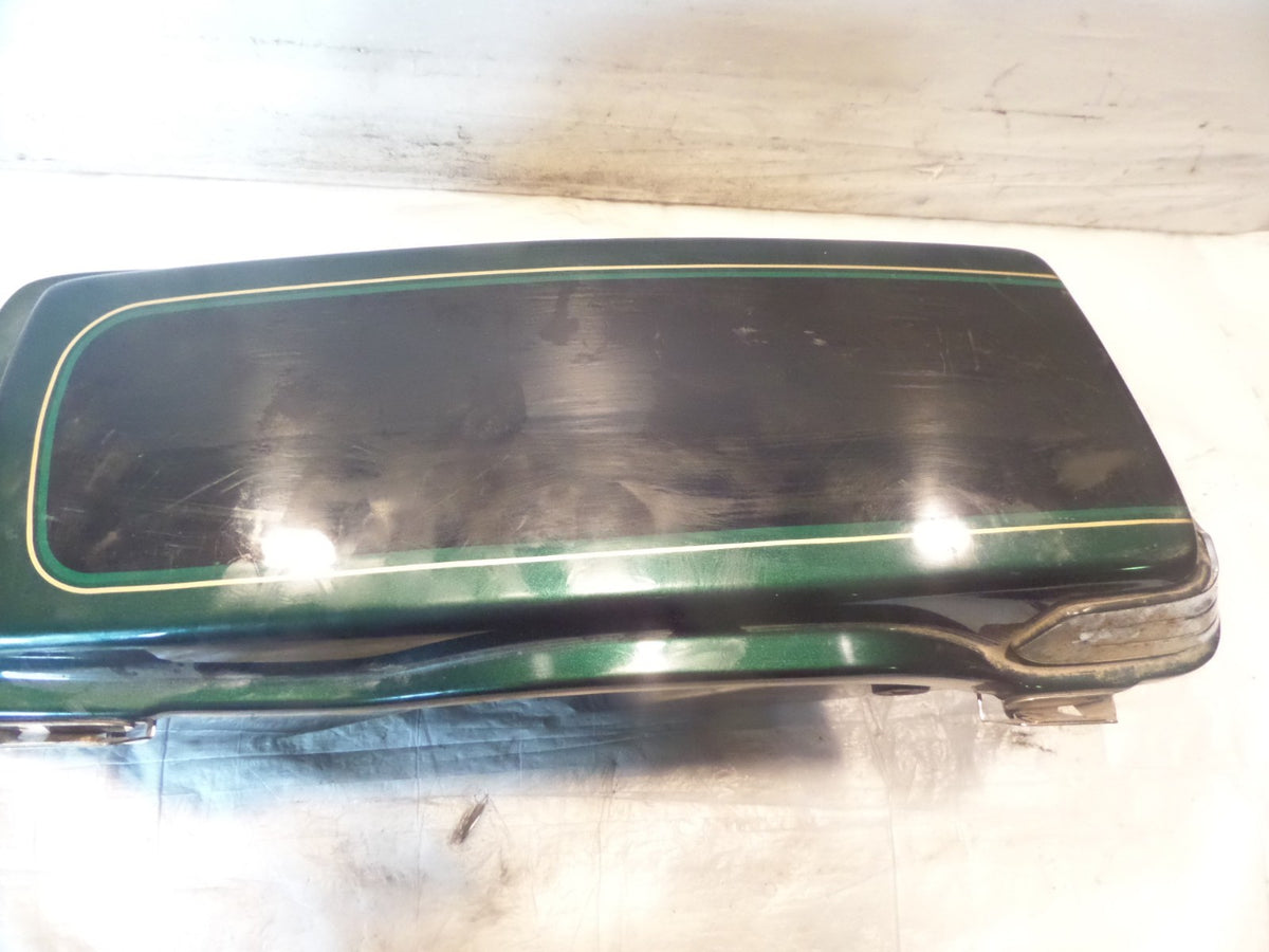 Harley Davidson Road King Street & Electra Glide Green & Black Left Saddlebag - C3 Cycle