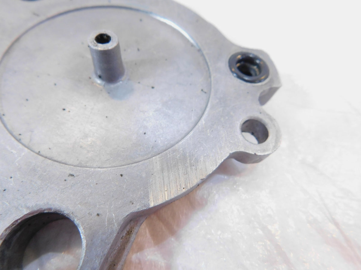 1983 83 Yamaha XJ750J Maxim 750 Silver Engine Motor Crankcase Cover Oil Pump Cap - C3 Cycle