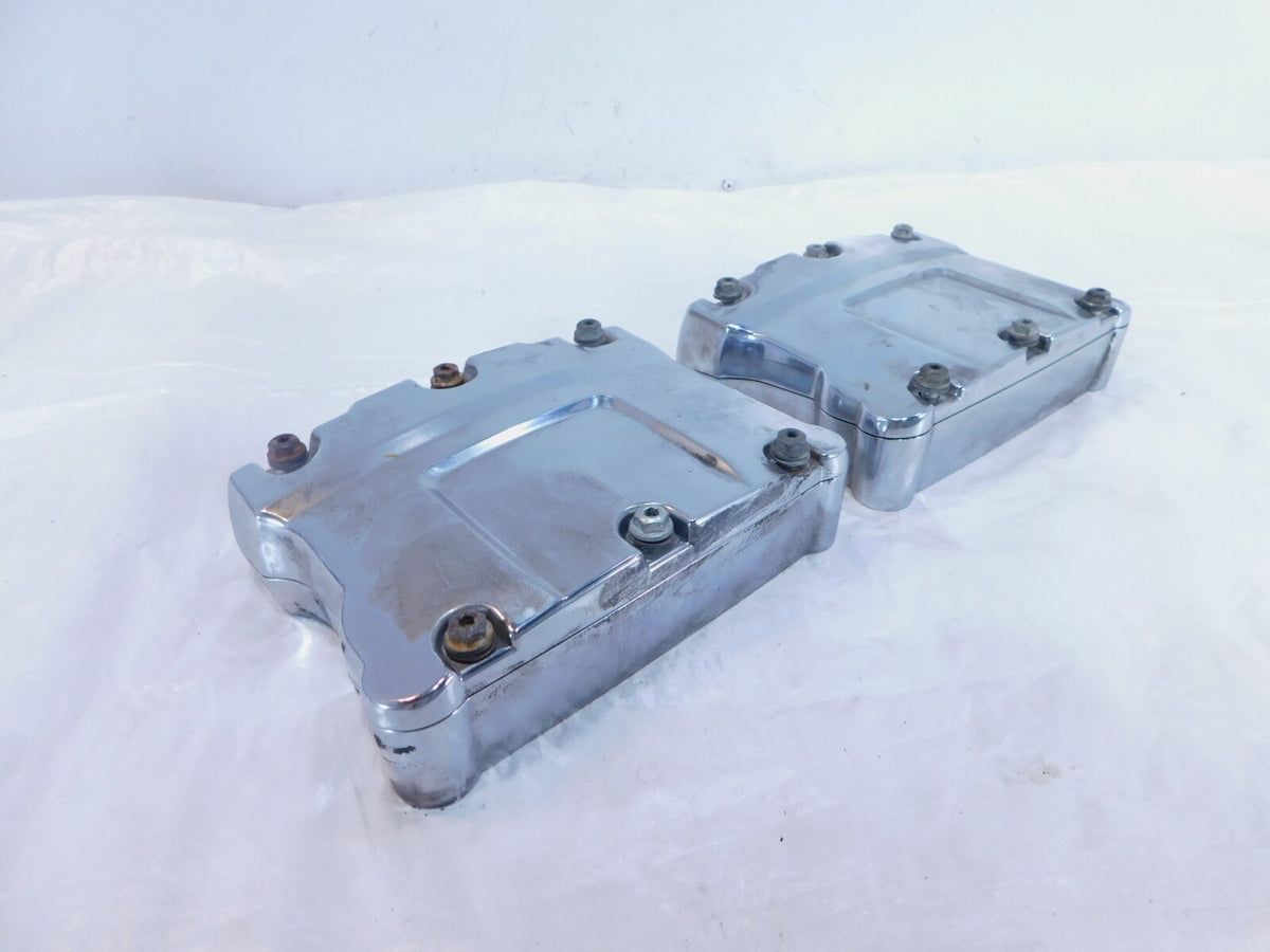 Harley Davidson Touring Dyna & Softail Chrome Cylinder Head Rocker Boxes - C3 Cycle