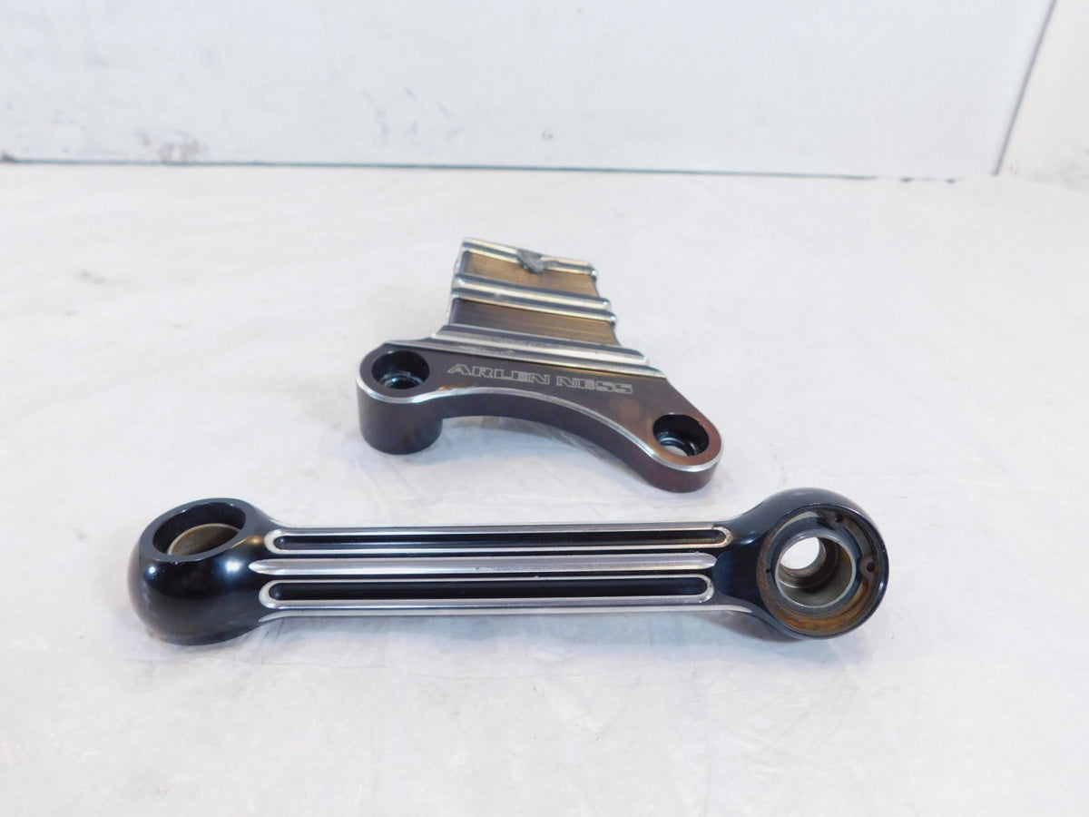 Harley Street Electra Glide Arlen Ness Front Engine Motor Black Stabilizer Links - C3 Cycle