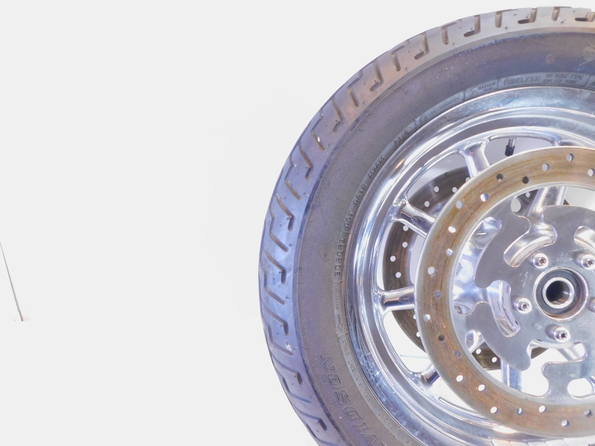 Harley Davidson Road Street & Electra Glide Chrome Cast Front Wheel Rim w/Tire - C3 Cycle