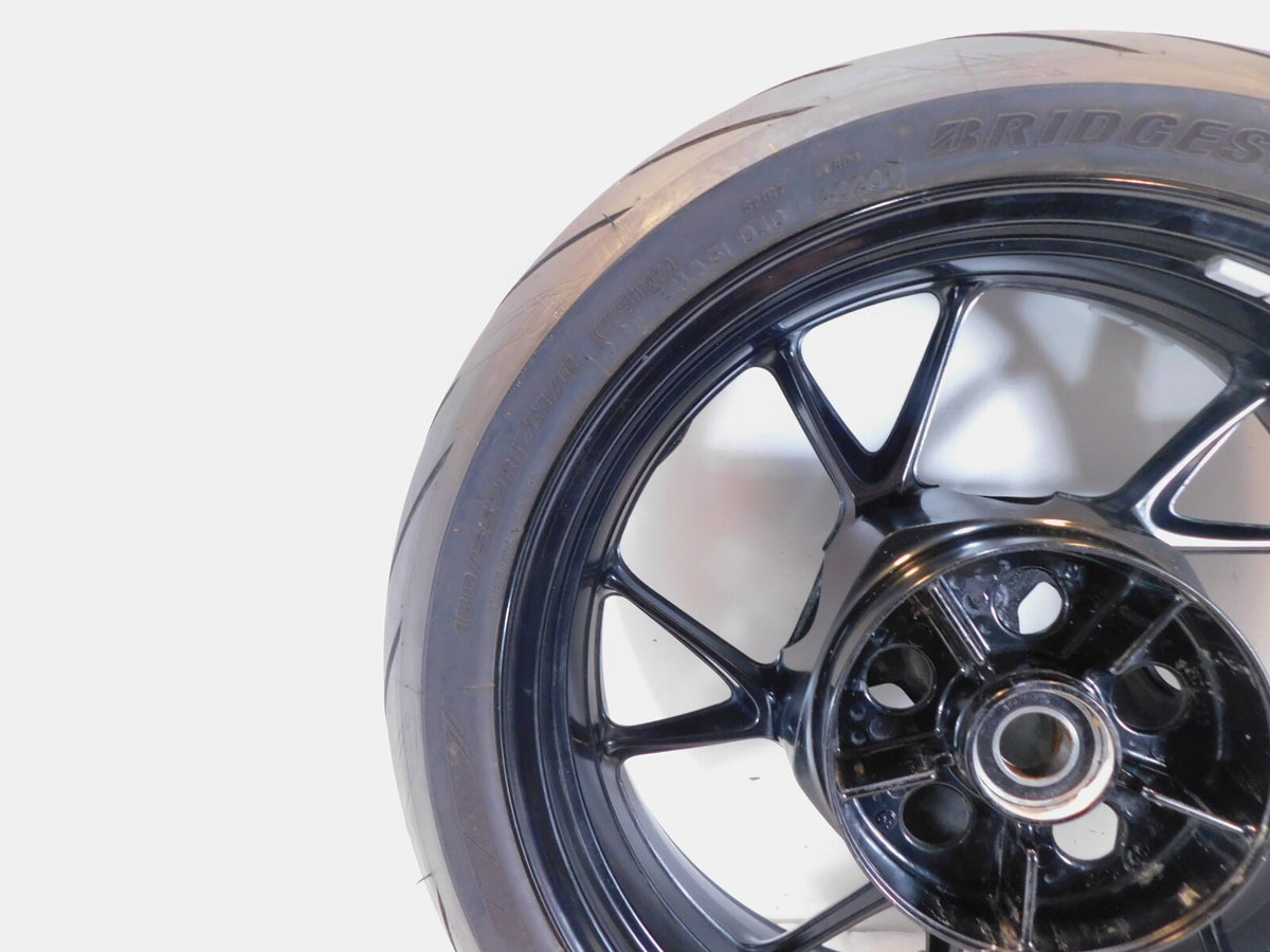 2020 2021 2022 2023 BMW F900R F900XR Black Rear Back Cast Wheel Rim - Bent - C3 Cycle