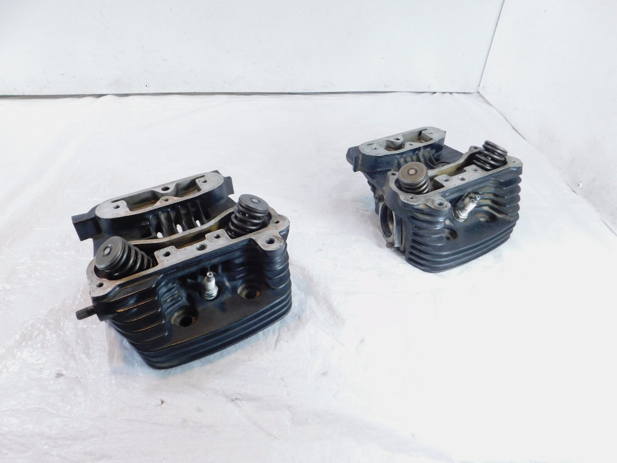1988-1989 Harley Davidson Sportster 1200 Black Cylinder Heads Valves & Springs - C3 Cycle