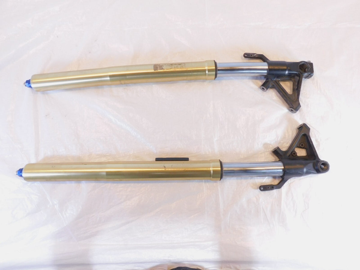 Bent 2007-2012 Triumph Tiger 1050 SE Front Wheel Suspension Fork Shock Leg Tubes - C3 Cycle