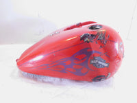 2002 Harley Davidson Dyna FXDWG Wide Glide Red Fuel Gas Petrol Tank - Dented - C3 Cycle