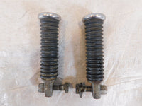 Harley Davidson FXR Dyna Sportster & Softail Black Rubber Footpegs Footrests - C3 Cycle