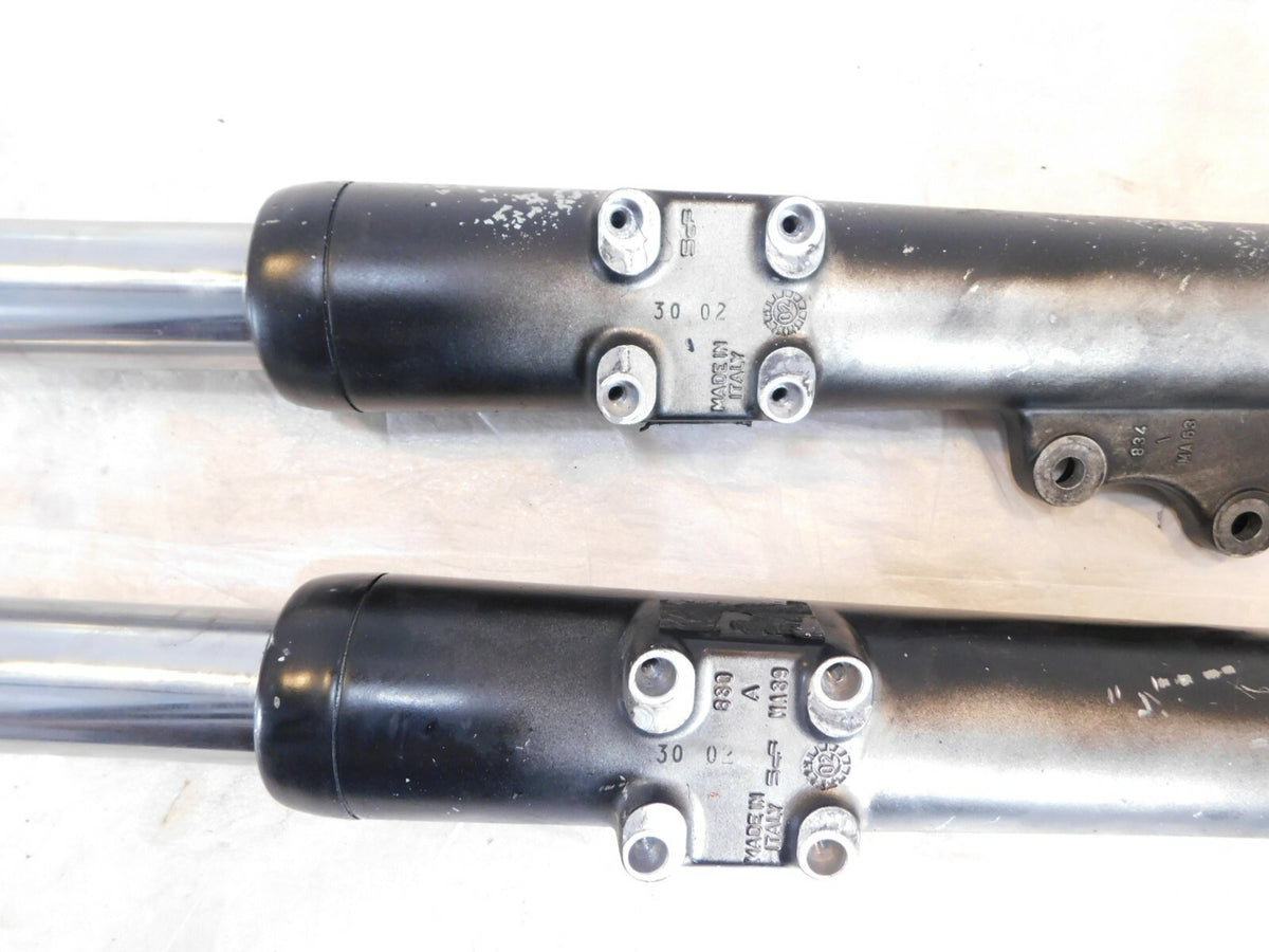 2003 03 Victory V92 Classic Cruiser Black Left & Right Front Fork End Shocks - C3 Cycle