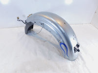 1981-1993 Harley Davidson Sportster 883 1100 1200 Silver Blue Rear Cover Fender - C3 Cycle