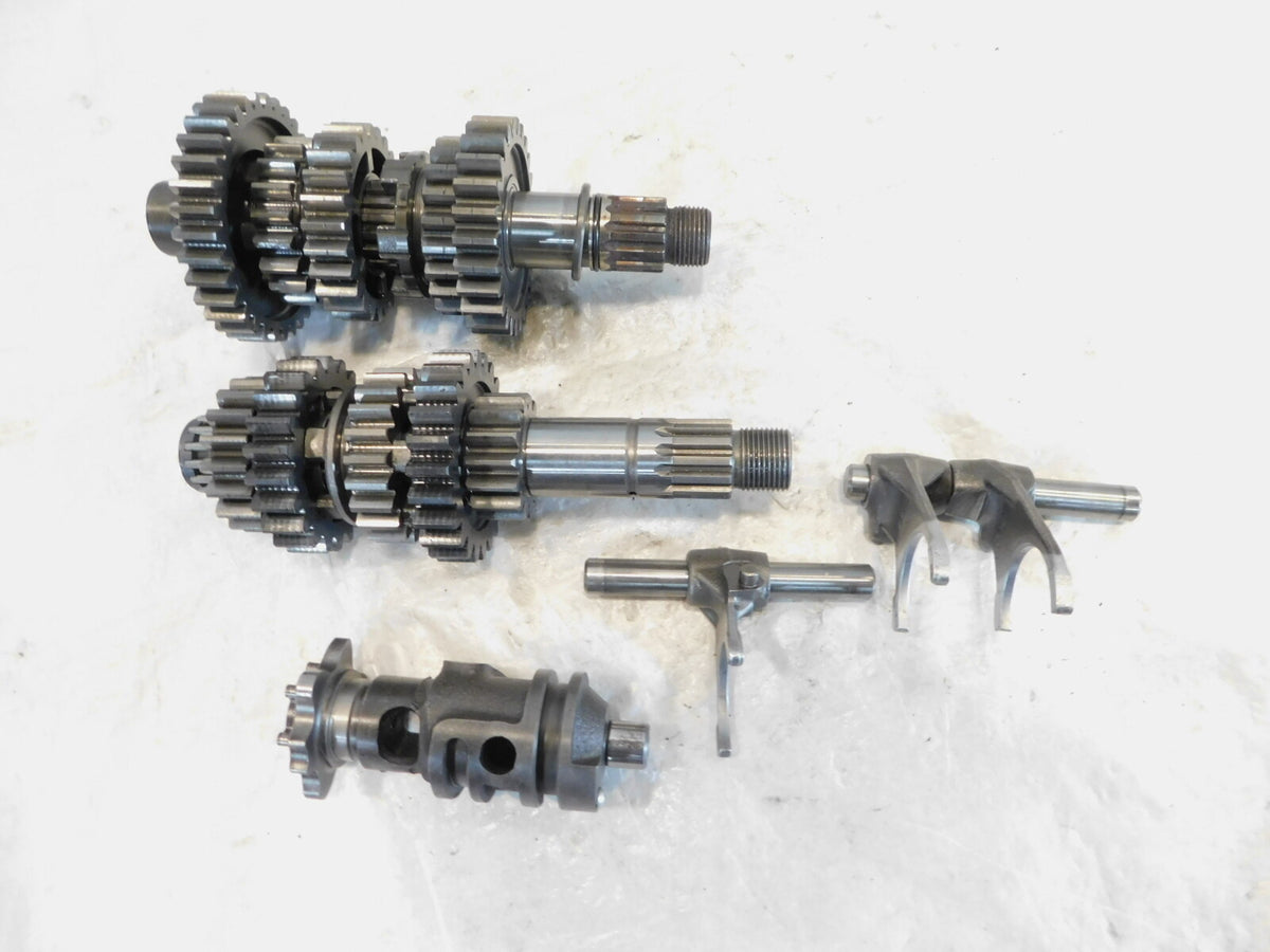 1990-1996 Kawasaki KL650 KLR650 Transmission Gears w/ Shifter Drum & Forks - C3 Cycle
