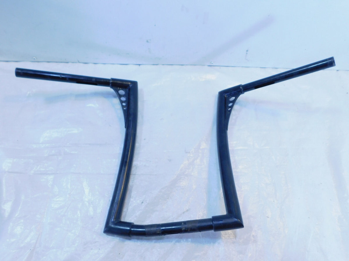 Bent Harley Softail Sportster & Dyna 16" Black Ape Hanger Handlebars Handle Bars - C3 Cycle