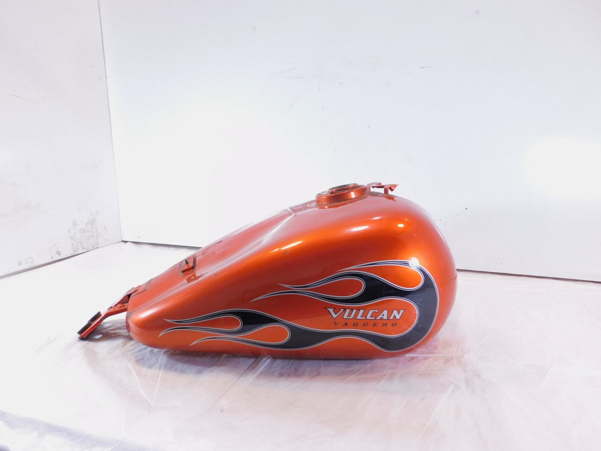 2011-2014 Vulcan 1700 VN1700 Vaquero Orange Petrol Fuel Gas Tank Reservoir dents - C3 Cycle