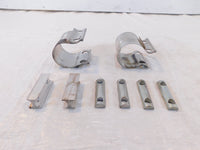 2012 BMW F800R F800 R Silver Rear Cooling Exhaust System Manifold Holder Clamps - C3 Cycle