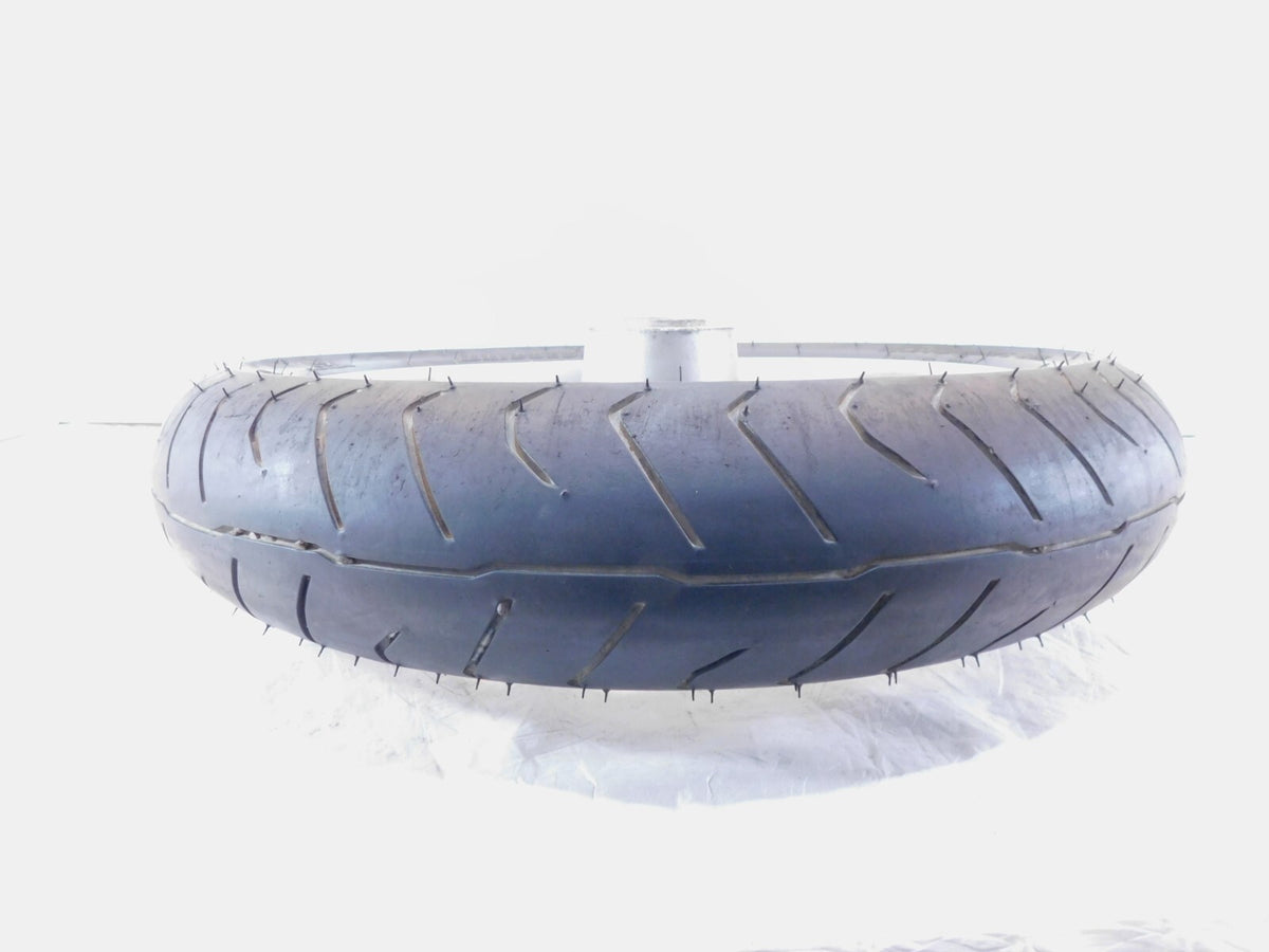 2008-2009 Victory Vision Touring Silver Cast Front Wheel Rim & Tire - Bent - C3 Cycle