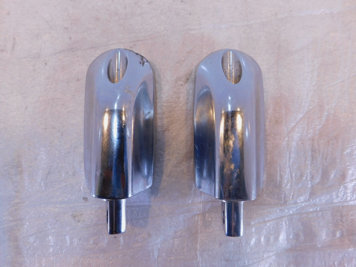 Harley Touring FXR Dyna Sportster & Softail Metal & Rubber Footpegs Footrests - C3 Cycle