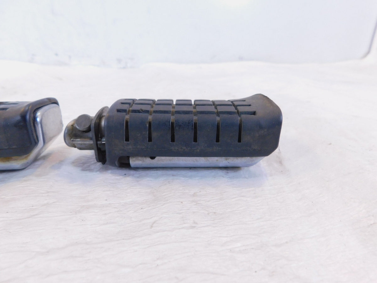 1983-1985 Honda CB650SC Nighthawk 650 Black Left/Right Rear Footpeg Footrest - C3 Cycle