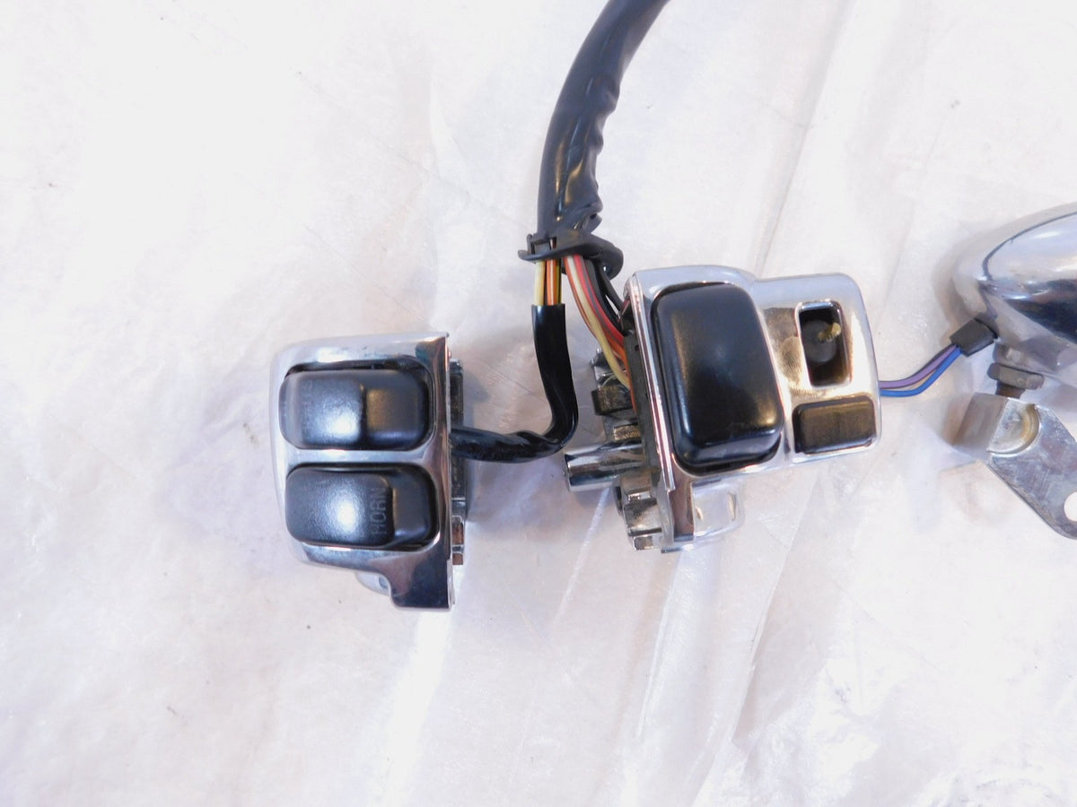 07-08 Harley Screamin Eagle CVO Road King Chrome Left Handlebar Switch Buttons - C3 Cycle