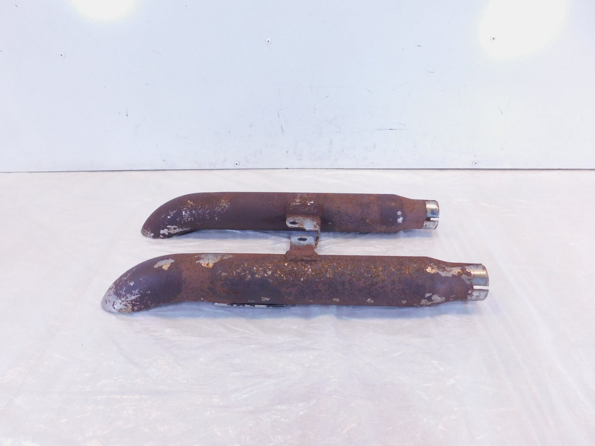 Harley Davidson Sportster 883 & 1200 Chrome Slash Out Cut Exhaust Pipe Mufflers - C3 Cycle