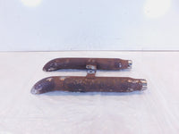Harley Davidson Sportster 883 & 1200 Chrome Slash Out Cut Exhaust Pipe Mufflers - C3 Cycle