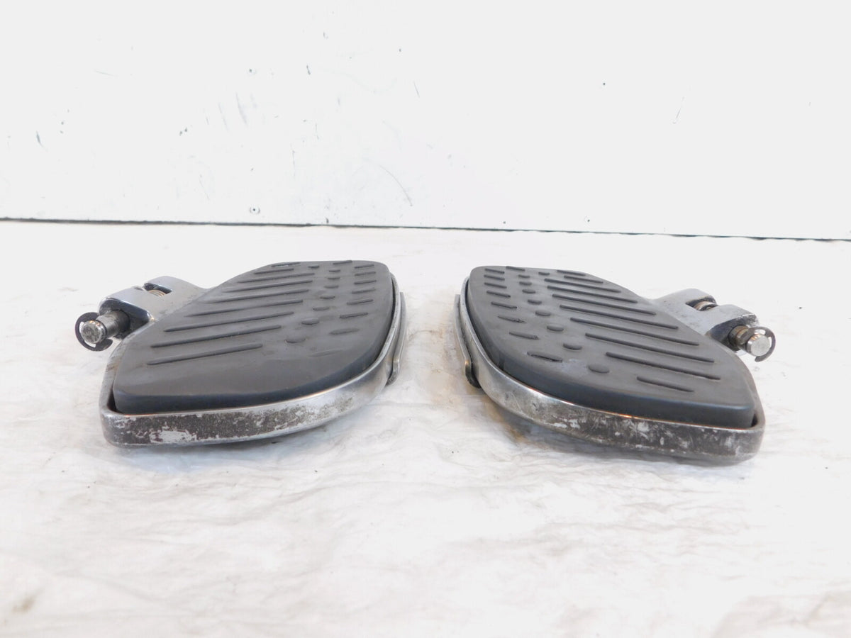 2002-2004 BMW R1200CL R1200 CL Chrome Left/Right Front Driver Foot Pad Footrests - C3 Cycle