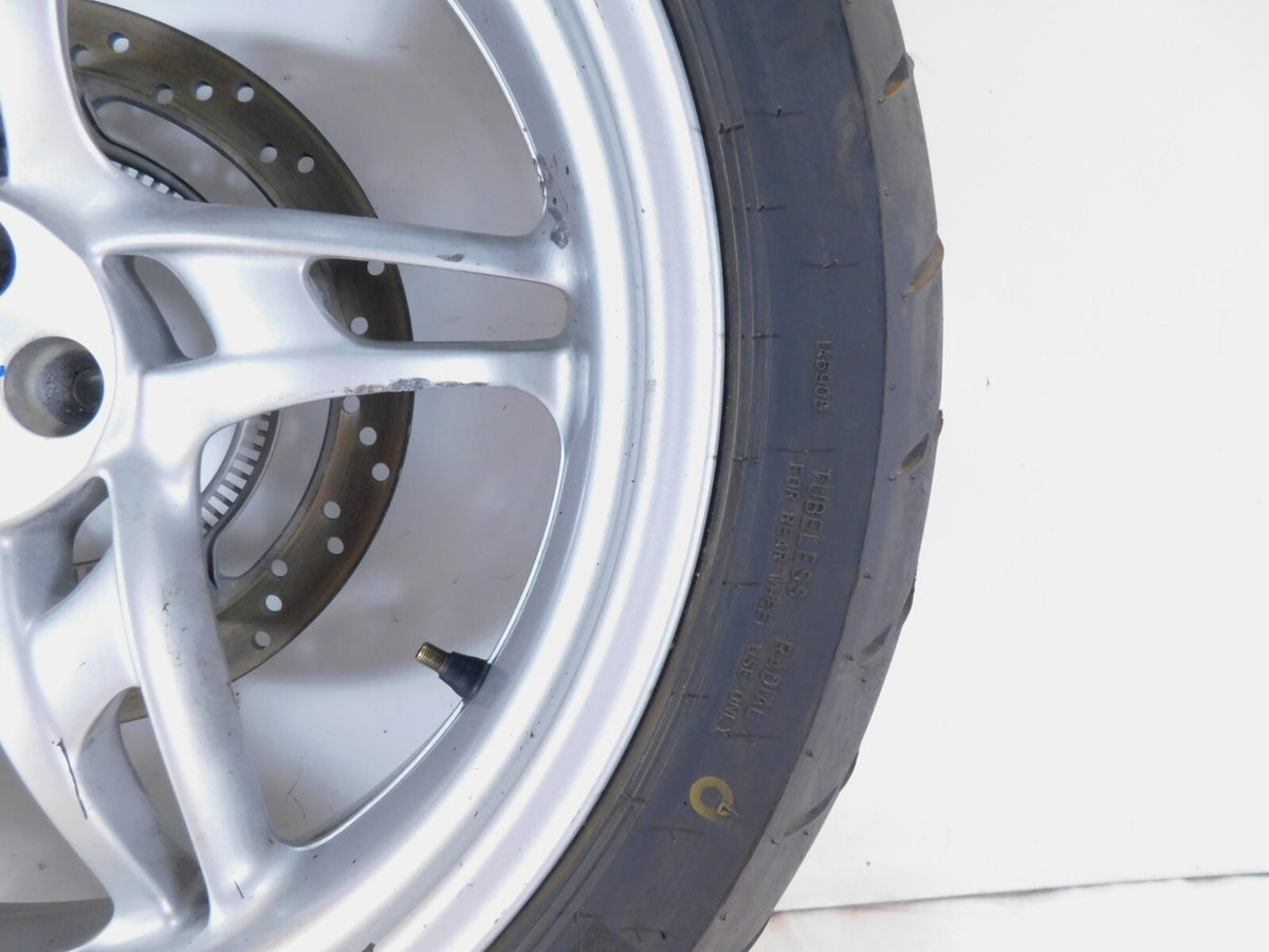 BMW R1150R R1150RS R1150RT R1100S Silver Rear Wheel Rim w/ Tire - 5x17" & Rotor