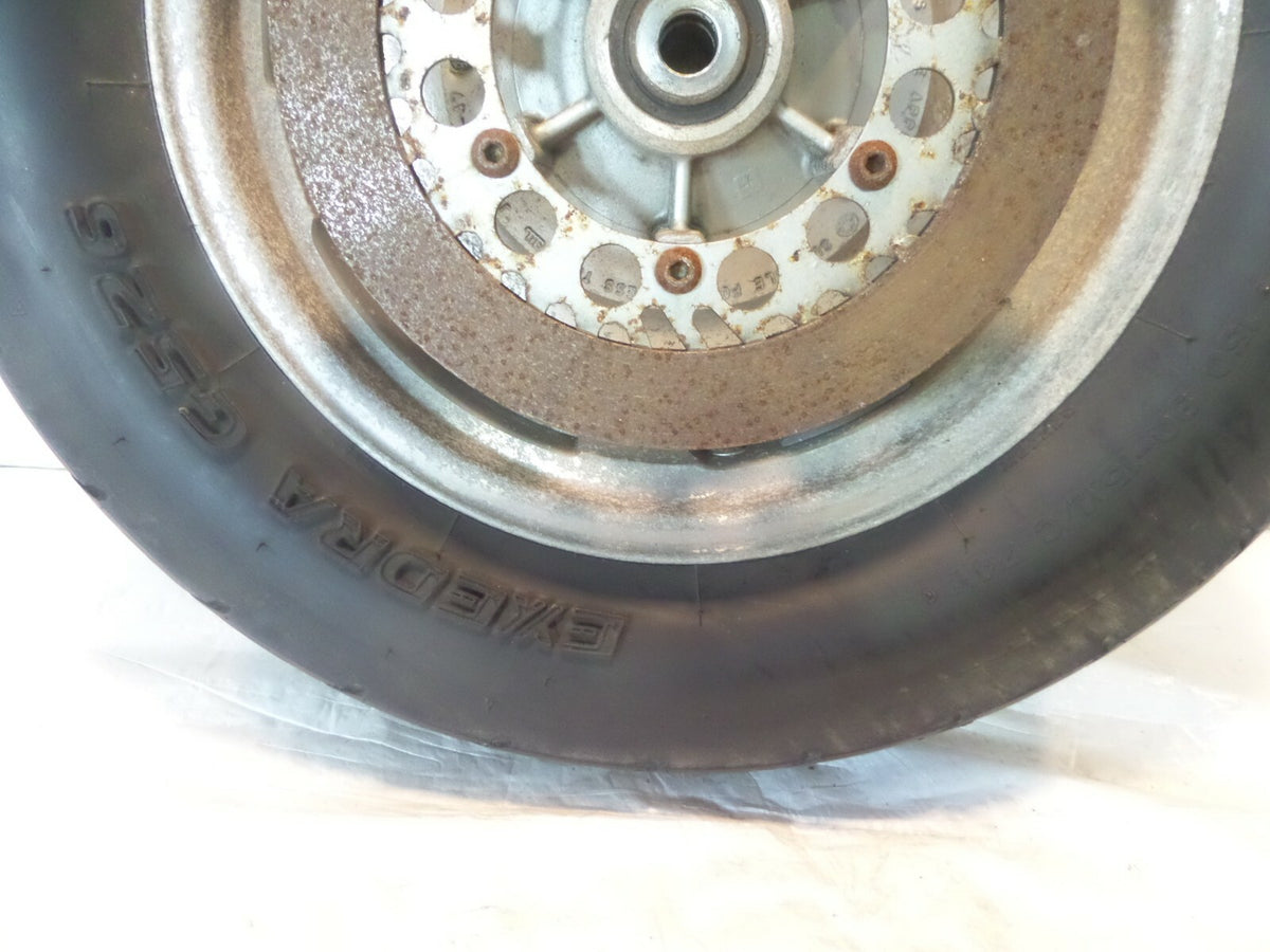 1999-2004 Yamaha V-Max 1200 VMX12 OEM Silver Cast Rear Back Wheel Rim Hub & Tire - C3 Cycle