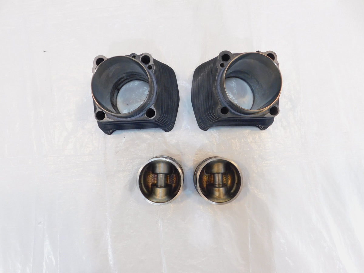 Pair Harley Sportster 1200 Black Engine Cylinder Barrel Jugs & Pistons - Rust - C3 Cycle