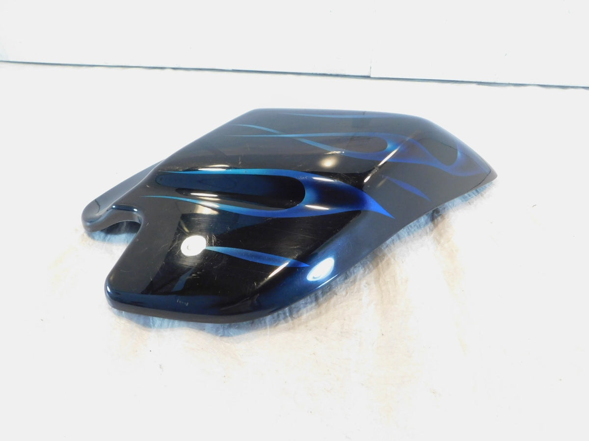 Harley Road Glide & Electra Glide Ultra Classic Right Blue Flames Side Cover - C3 Cycle