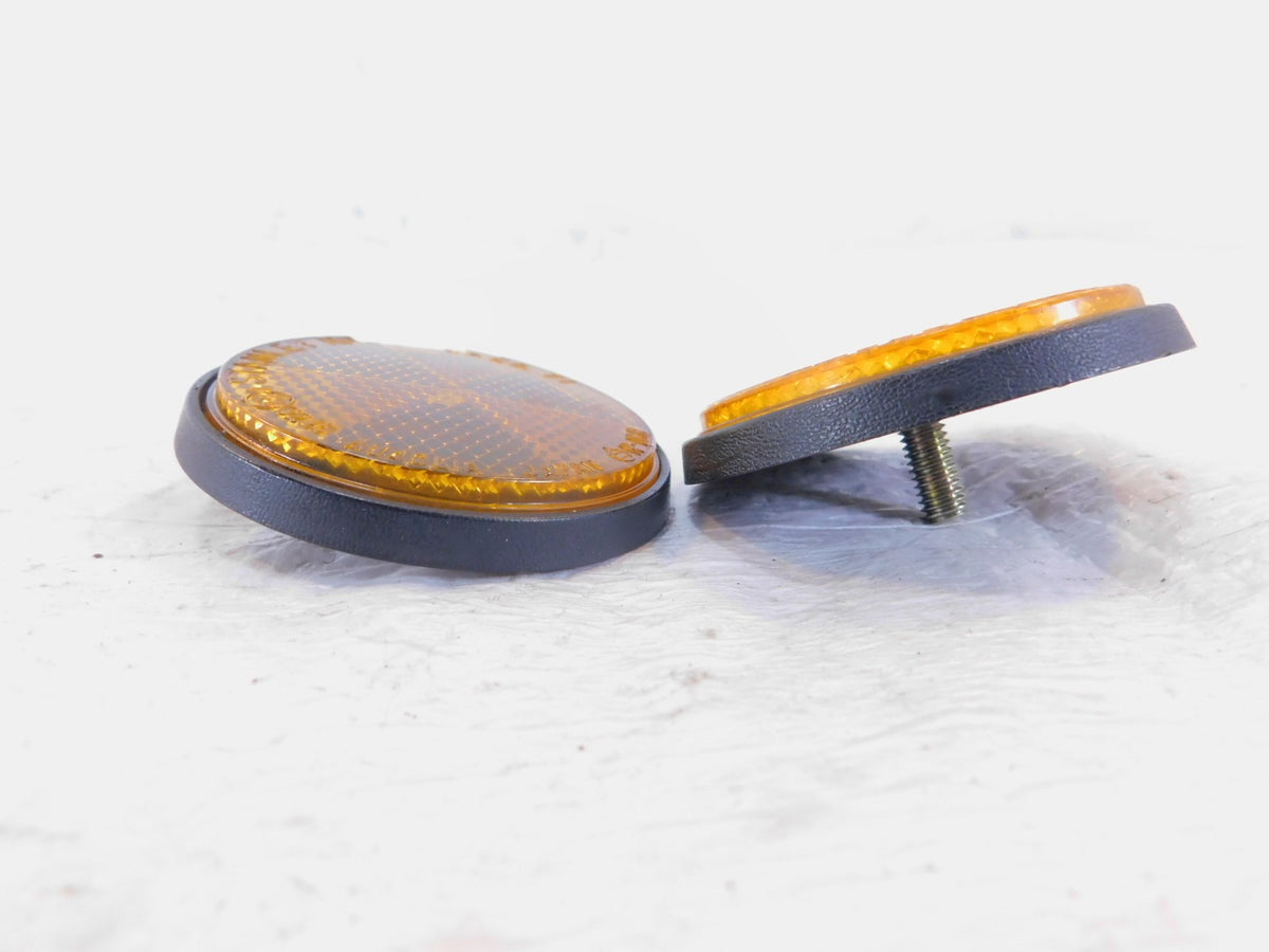 Honda CB650 750 900 CB650SC Nighthawk ST1300 Amber Front Fender Reflectors - C3 Cycle
