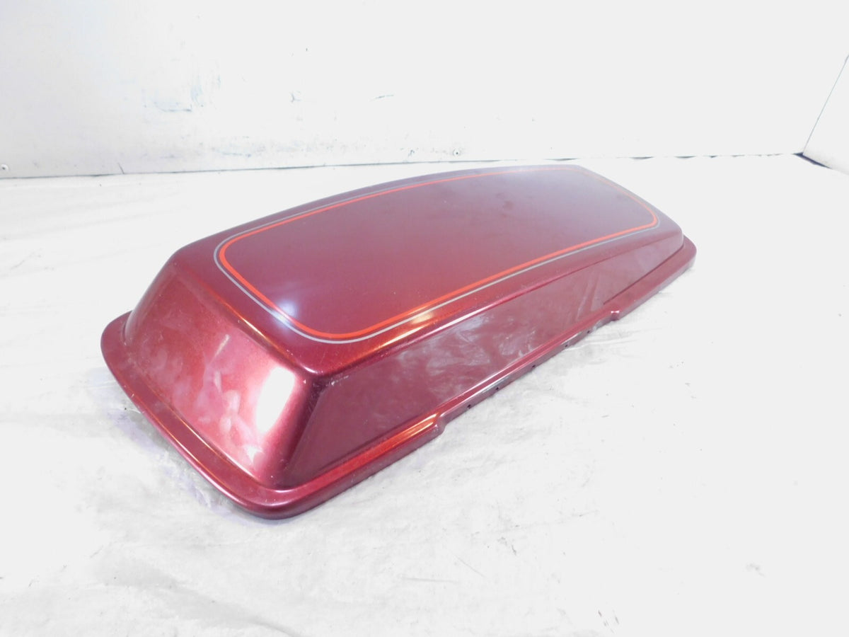 Harley Davidson Touring Road King & Electra Glide Red Left Saddlebag Cover Lid - C3 Cycle