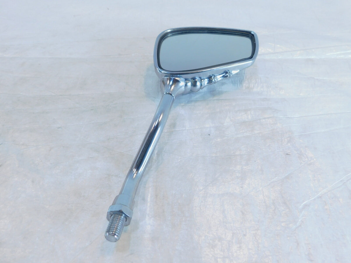 Harley Dyna Sportster Softail FXR Sportster Skeleton Hand Right Rear View Mirror