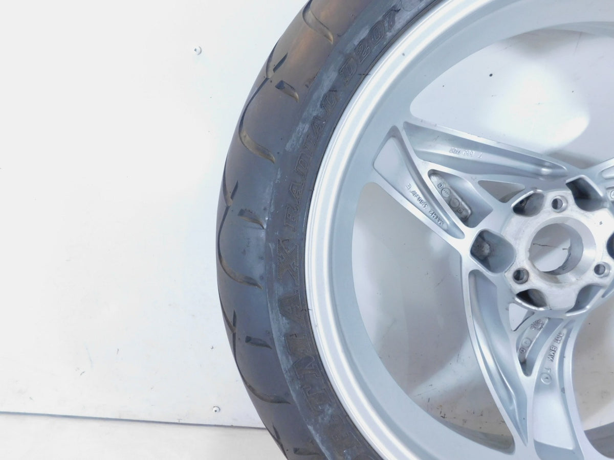2001-2005 BMW F650 CS F650CS Scarver Silver Rear Rim Wheel & Tire - 36317681009 - C3 Cycle