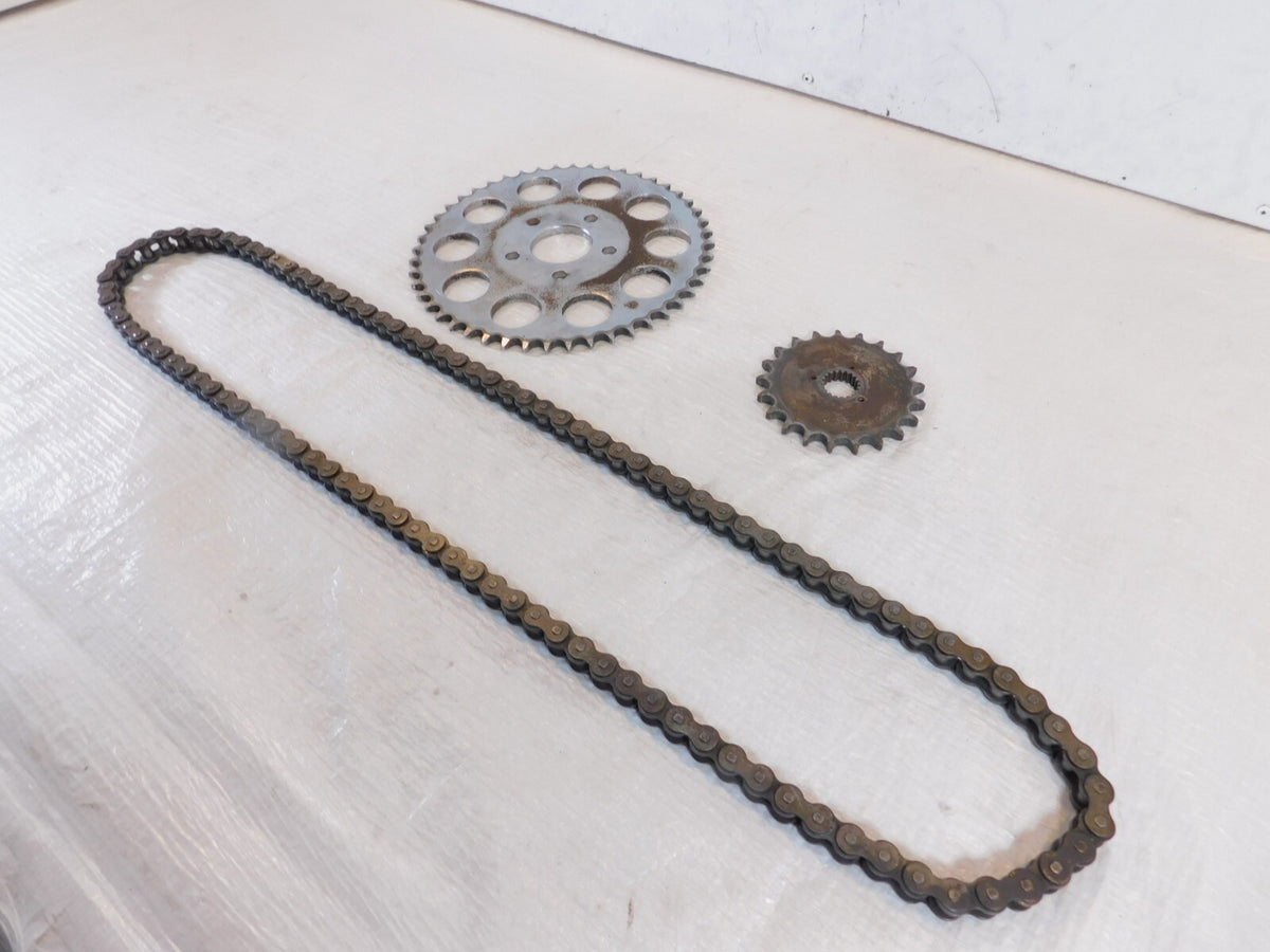 Harley Davidson Ironhead XLH Sportster 1000 Front Rear Drive Sprockets w/ Chain