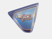 1980 80 Honda CB650 CB650C Custom Blue Right Side Cover Fairing Cowling Trim - C3 Cycle
