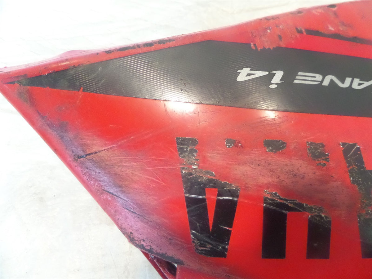 14 Yamaha YZF R1 Red Front Right Lower Under Belly Fairing Cowling Shield Guard - C3 Cycle