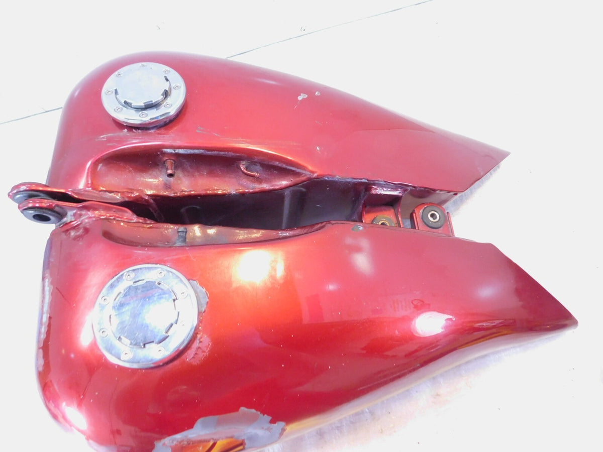 85-90 Harley Davidson Softail FXSTC Custom Left Right Red Fuel Gas Petrol Tanks