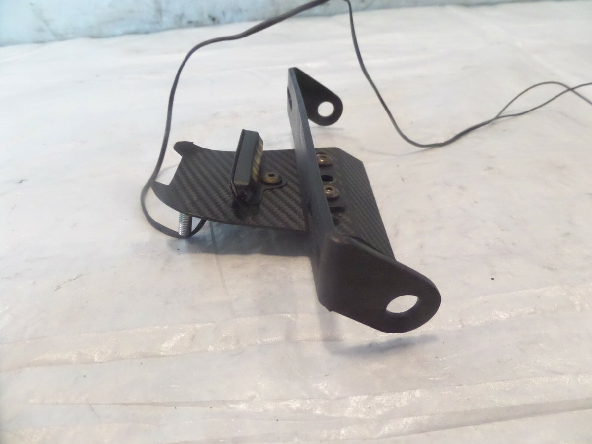 Honda CB650 CBR650 OEM Rear Back License Number Tag Plate w/ LED Light Lamp Bar - C3 Cycle