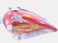 85-90 Harley Davidson Softail FXSTC Custom Left Right Red Fuel Gas Petrol Tanks