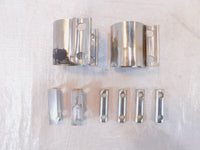 2012 BMW F800R F800 R Silver Rear Cooling Exhaust System Manifold Holder Clamps - C3 Cycle