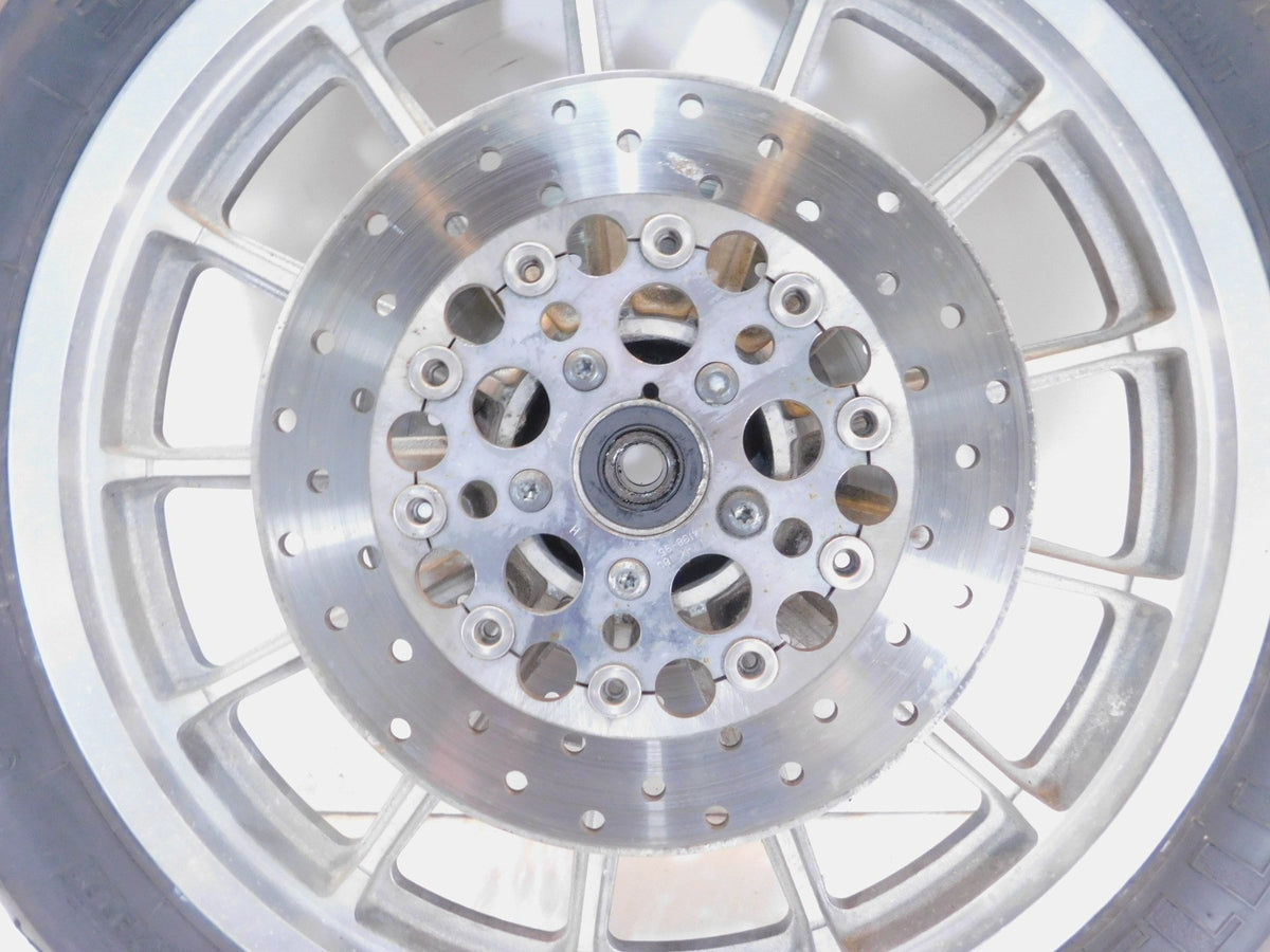 1996-1999 Harley Sportster 883 & 1200 Silver Dual Disc Front Wheel Rim & Rotors - C3 Cycle