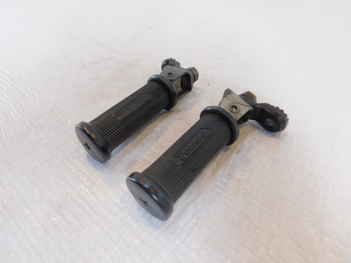 1974-1986 BMW Airhead R75/6 R65 LS R80 Black Left/Right Rear Foot Rest Footpegs - C3 Cycle