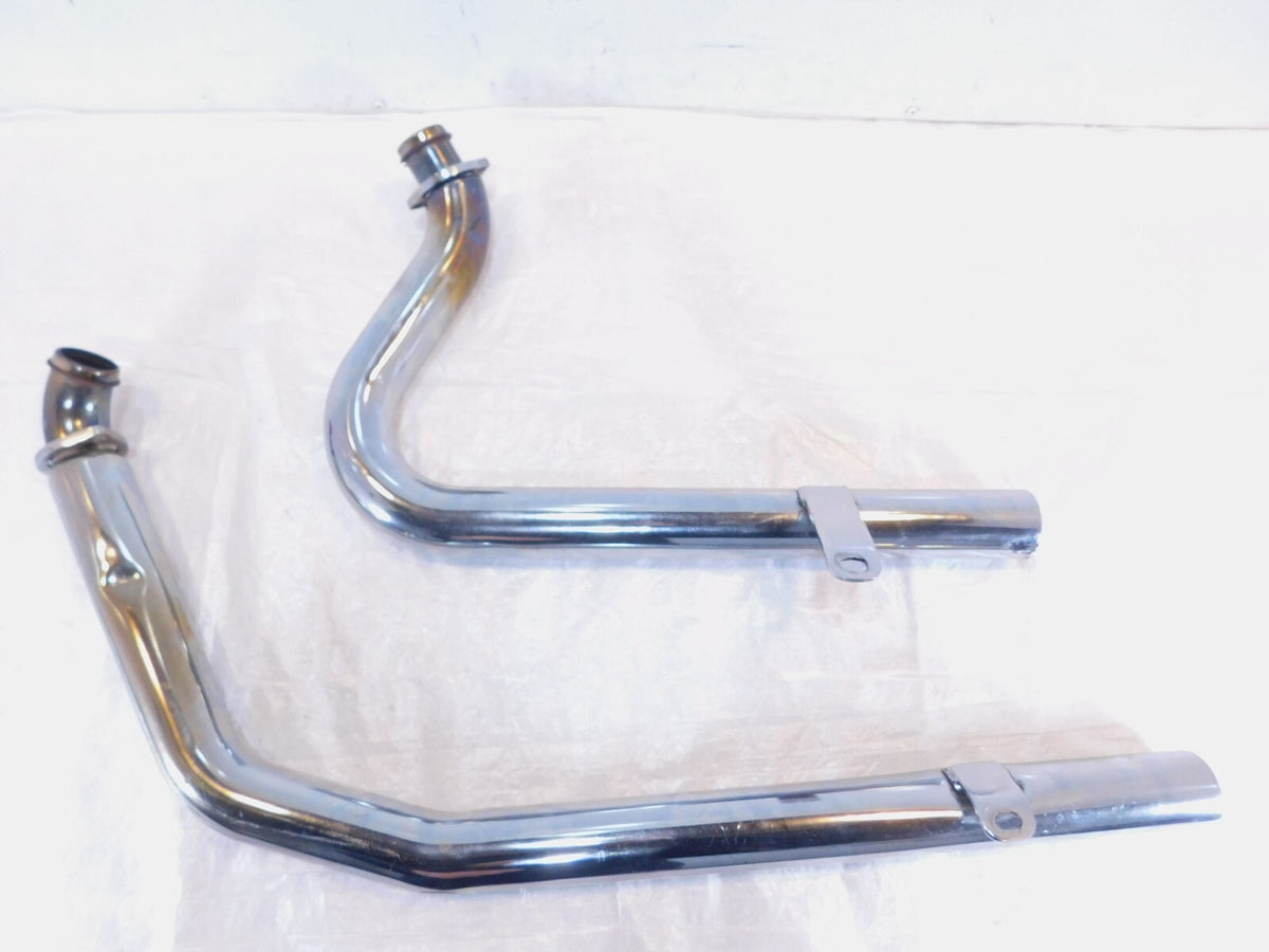 2002 & 2003 Indian Gilroy Scout Chrome Front & Rear Exhaust Header Pipe Mufflers - C3 Cycle