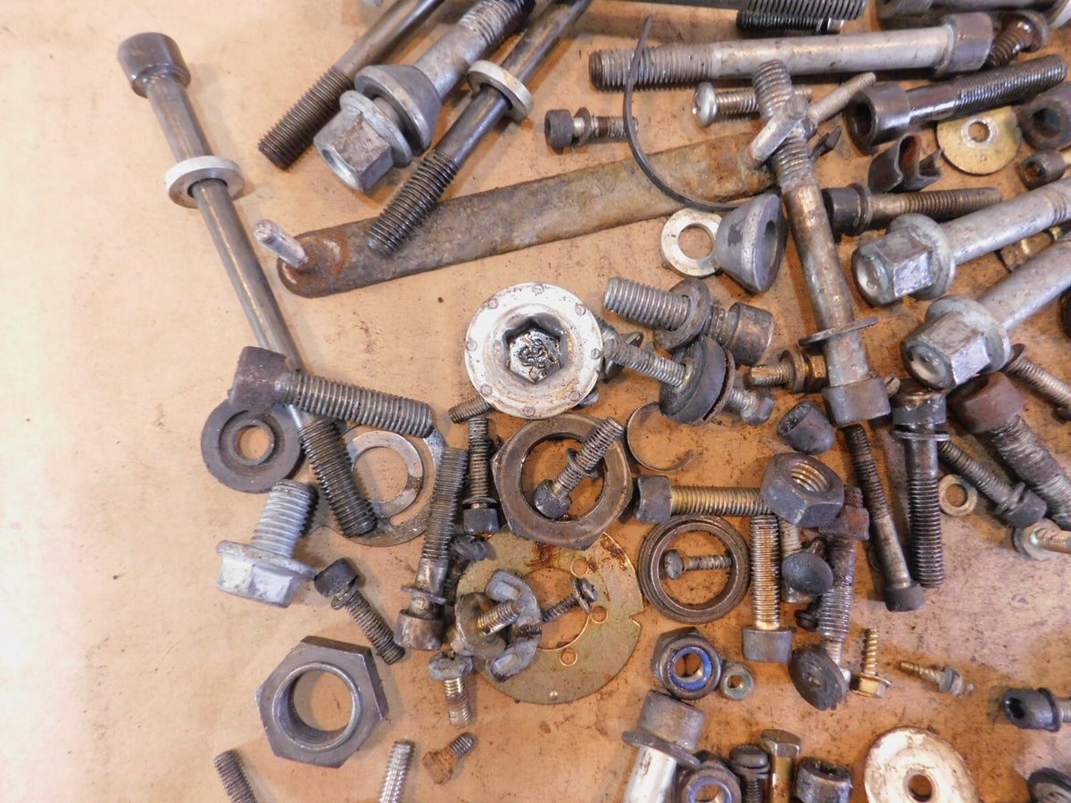 1989 89 BMW K100RS K100 RS Misc Nuts Bolts Brackets Hardware Parts Box Lot - C3 Cycle