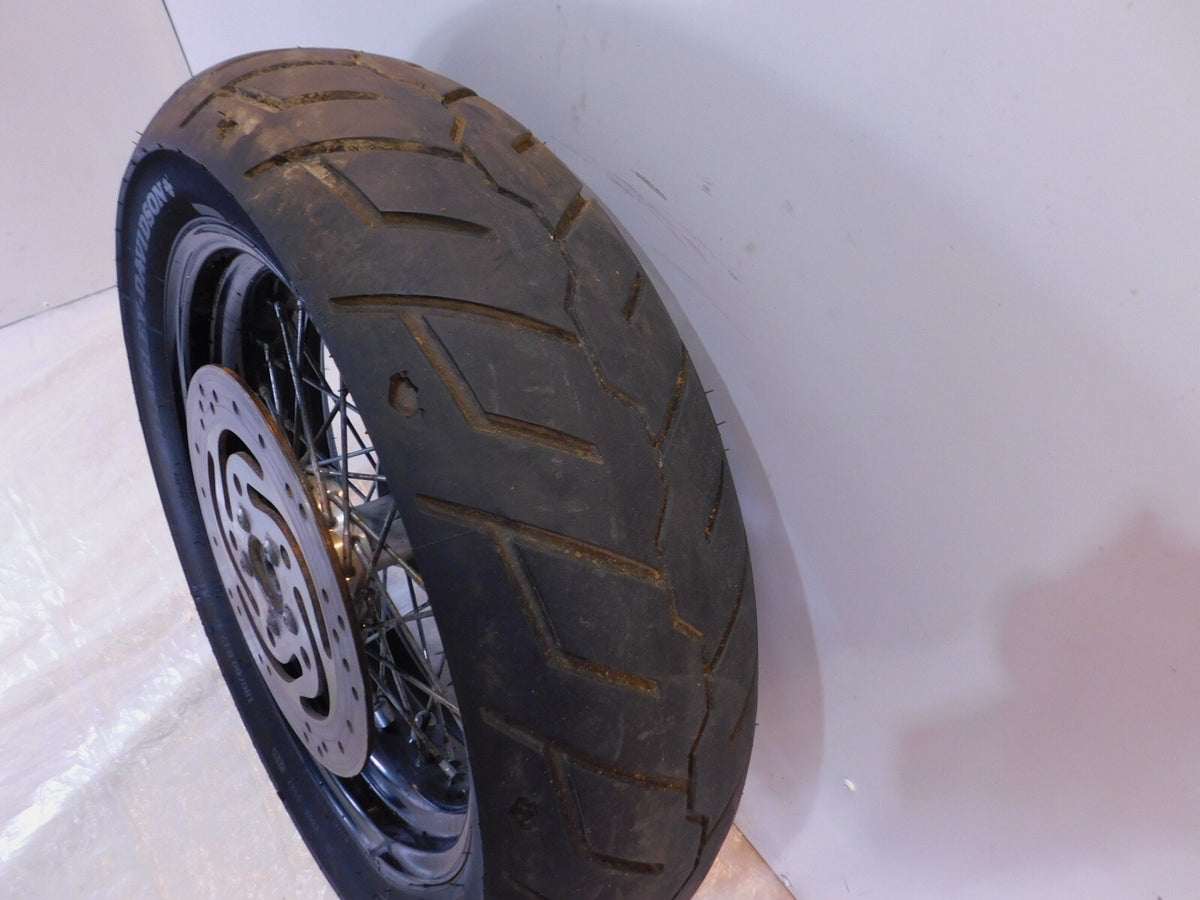 BENT Harley Davidson Dyna Super Glide & Low Rider Laced Rear Wheel Rim & Tire - C3 Cycle