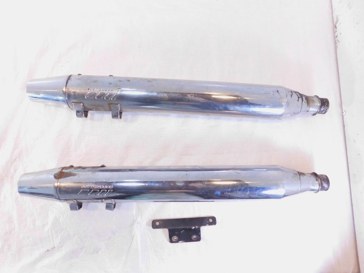 Harley Road King & Electra Glide Supertrapp Super Trapp Exhaust Pipe Mufflers - C3 Cycle