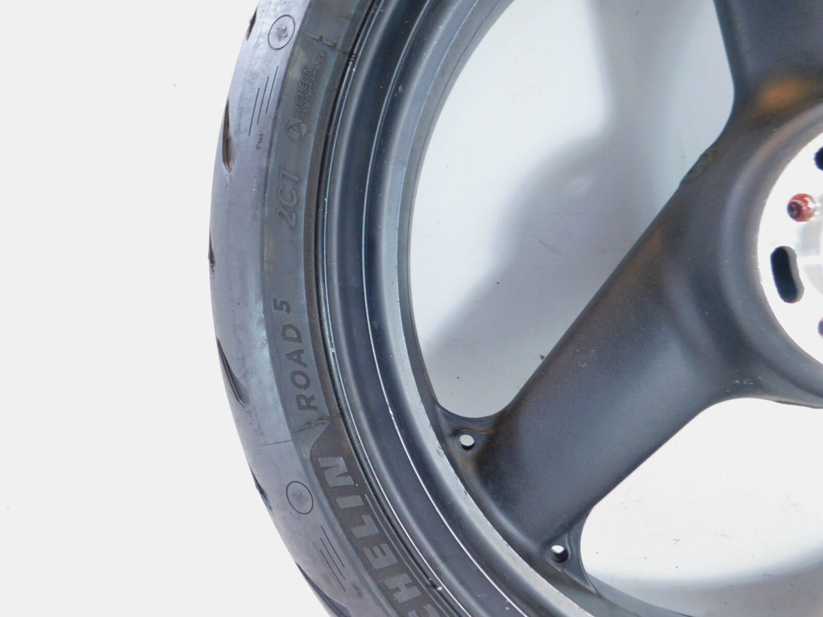 Kawasaki ZRX1100 ZR1100 ZRX1200R ZZR1200 Front Cast Wheel Rim & Tire 17" -Bent - C3 Cycle