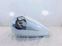 Harley Davidson Softail Heritage Classic & Fat Boy White Fuel Gas Tank - Dented - C3 Cycle